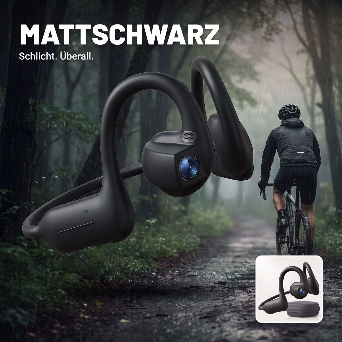 Die RADEO Kopfhörer in Mattschwarz