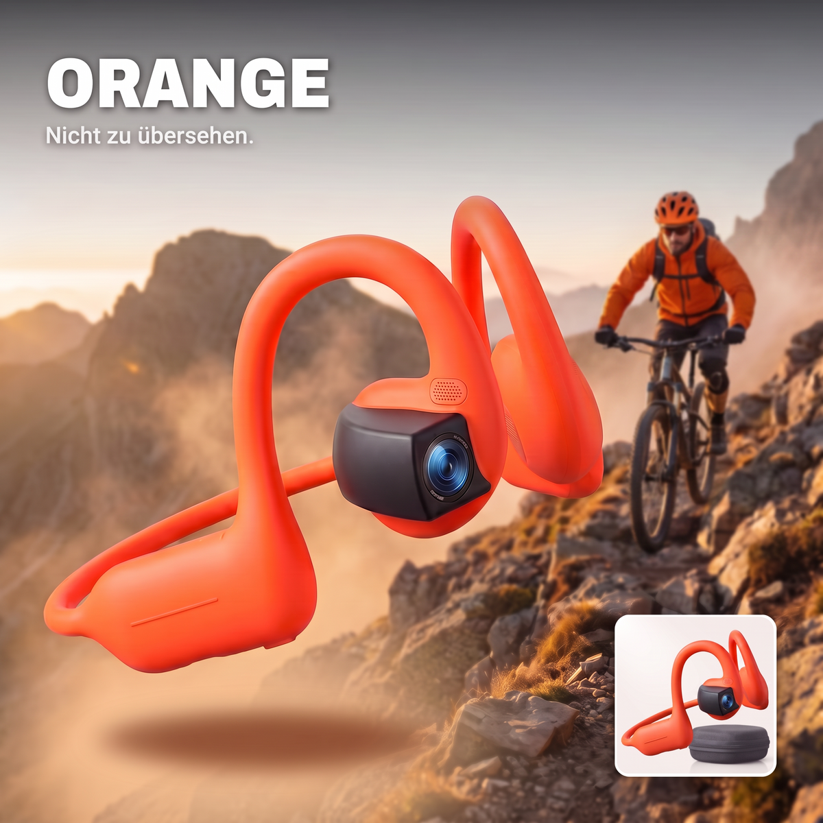 Die RADEO Kopfhörer in Orange